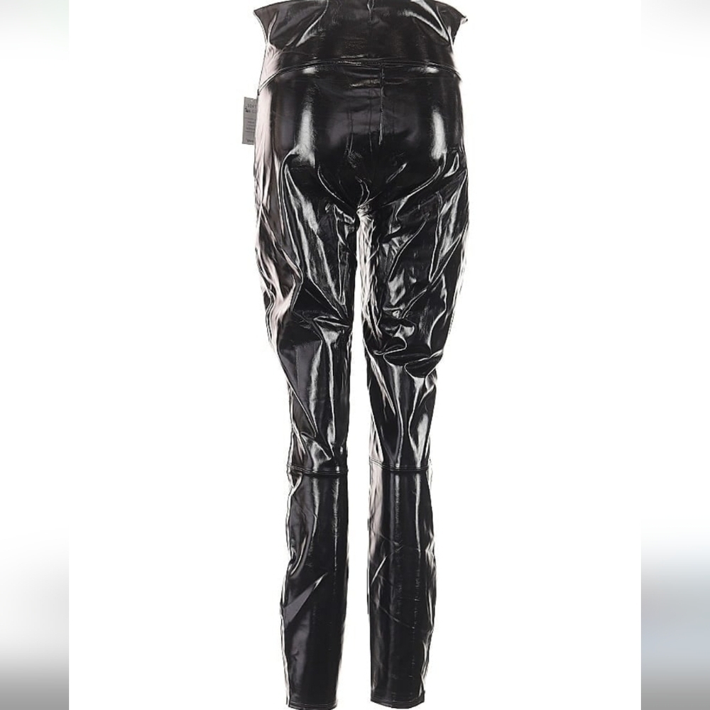 SPANX High Gloss Faux Leather Catwoman/Batgirl Vibe by Sara Blakely XL NWT - Picture 2 of 3